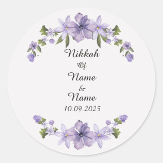 Nikkah favor stickers