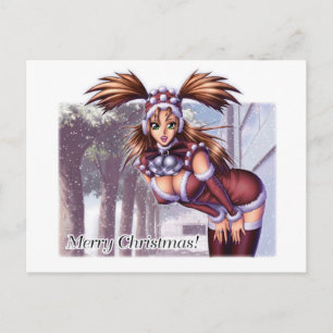 Nikki - Anime Christmas Holiday Postcard
