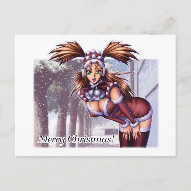 Nikki - Anime Christmas Holiday Postcard (Front)