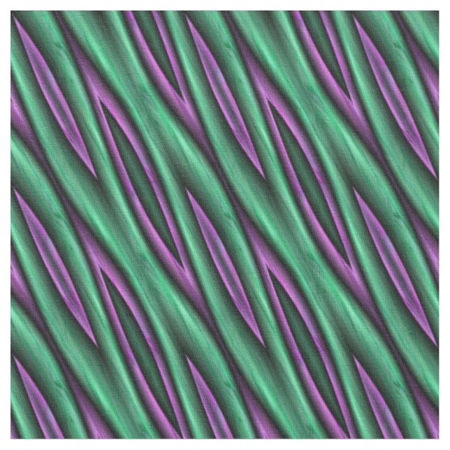 Nikki green and purple abstract fabric (Close Up)