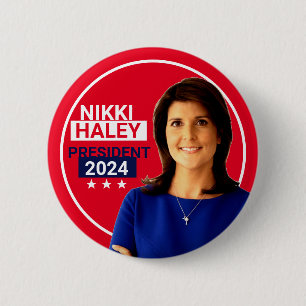 Nikki Haley 2024 6 Cm Round Badge