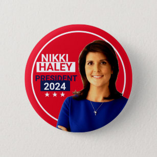 Nikki Haley 2024 6 Cm Round Badge
