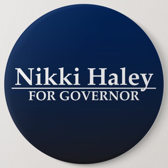 Nikki Haley for Governor 6 Cm Round Badge (Front)