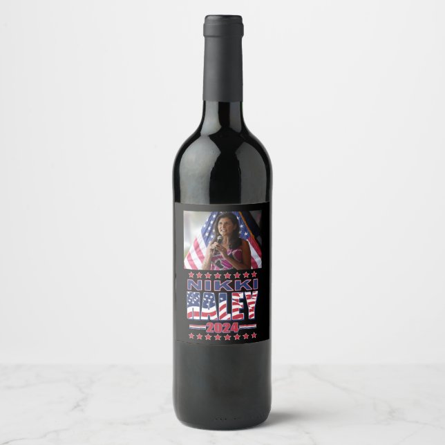 Nikki Haley for President 2024 Wine Label (Front)
