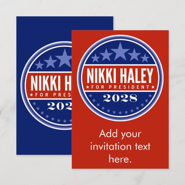 Nikki Haley for President 2028 (Front/Back)