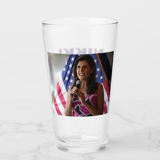Nikki Haley for President - Tough as Nails Glass (Front)