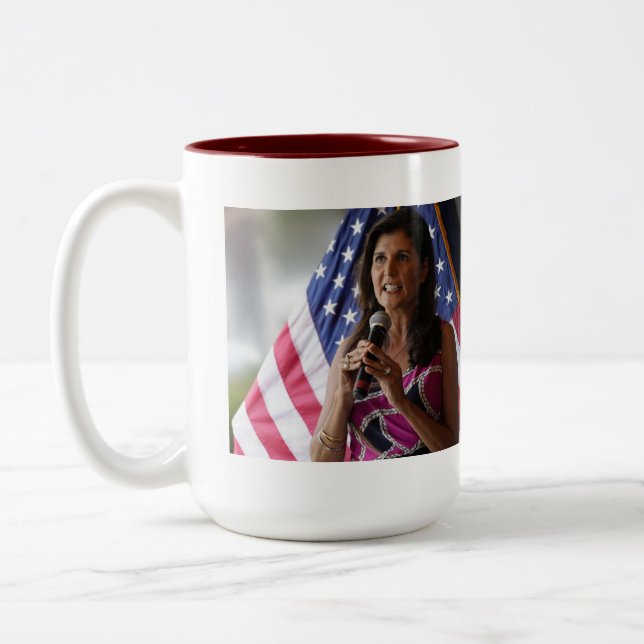 Nikki Haley Tough as N ails Two-Tone Coffee Mug (Left)