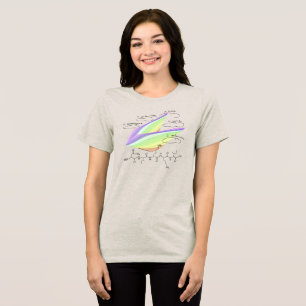 NIKKI peptide, AUC theme, custom text, light Tri-Blend Shirt