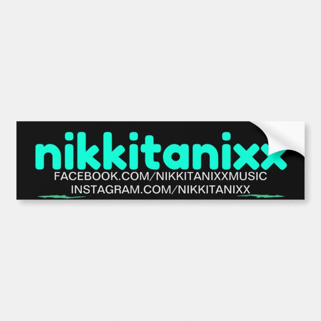 Nikkitanixx Promo Bumper Sticker (Front)