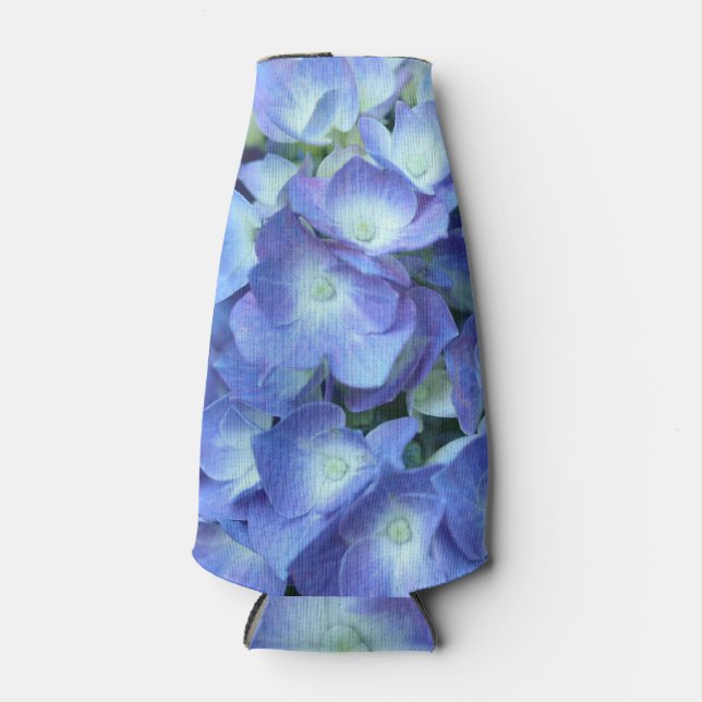Nikko Blue Hydrangea Bottle Cooler (Front)