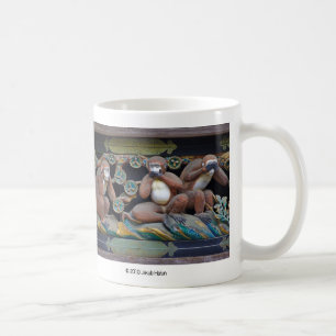 Nikko Tosho-gu Three wise monkeys, Tribal of Sunli Coffee Mug