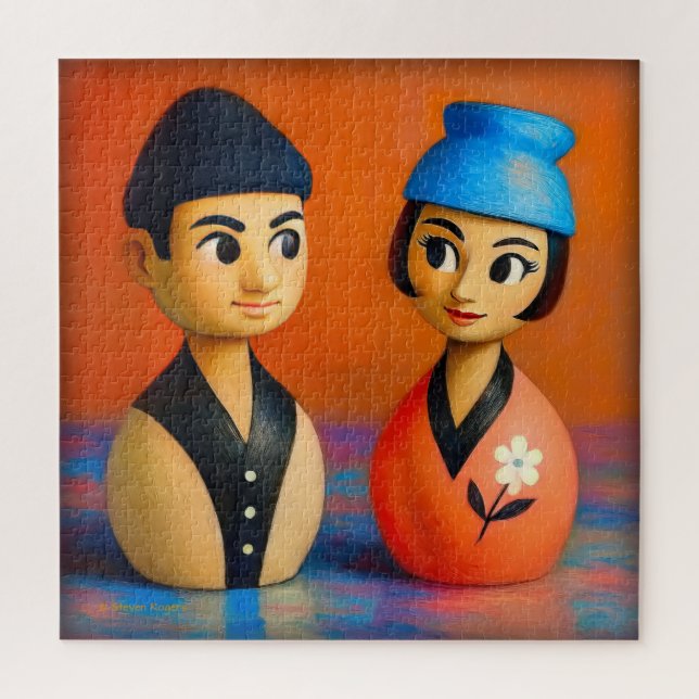 NIKO AND HANA PUZZLE.  20 X 20 INCHES.   JIGSAW PUZZLE (Vertical)