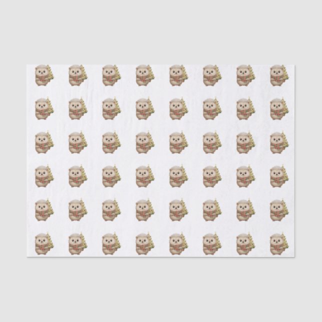 Niko Igel gently beige Christmas Tissue Paper (Front)