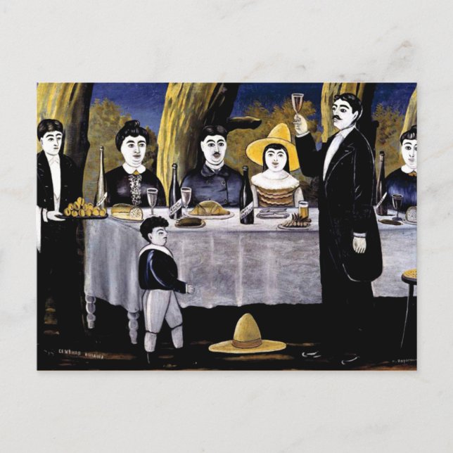 Niko Pirosmani - Family Feast Postcard (Front)
