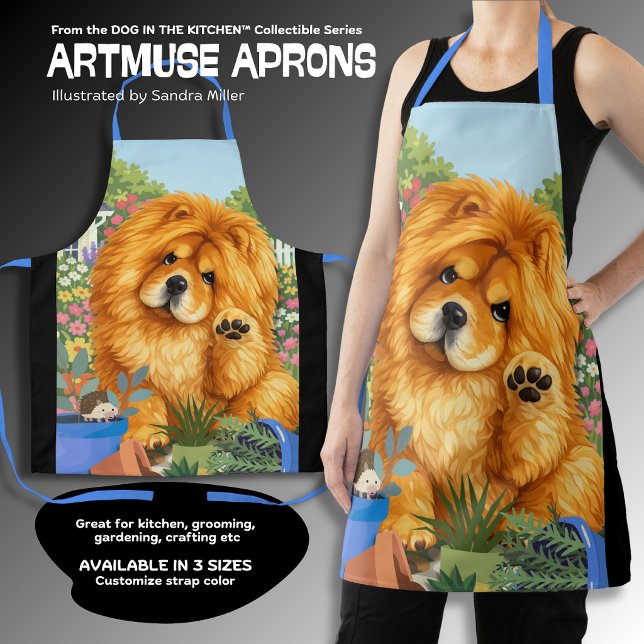 NIKO the Chow All-Over Print Apron (Creator Uploaded)
