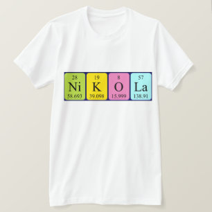 Nikola periodic table name shirt