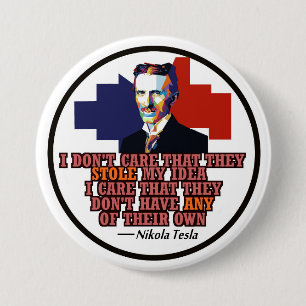 Nikola Tesla 7.5 Cm Round Badge
