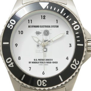 Nikola Tesla AC Dynamo Electrical System Patent Watch