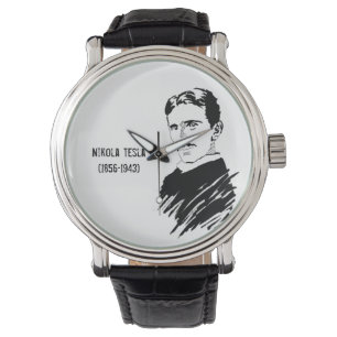 Nikola Tesla Art Vintage Wrist Watch