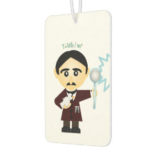 Nikola Tesla Car Air Freshener