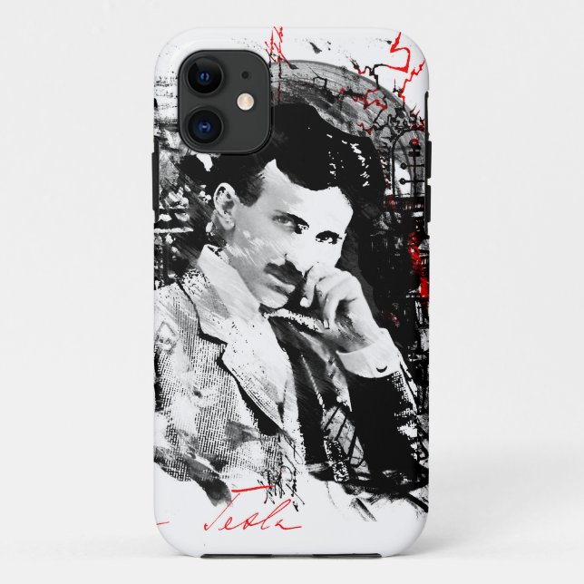 Nikola Tesla Case-Mate iPhone Case (Back)