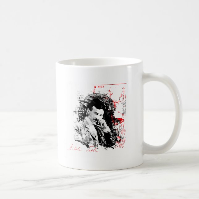 Nikola Tesla Coffee Mug (Right)