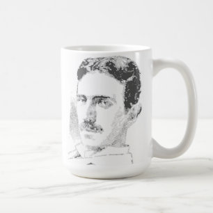 Nikola Tesla Face Coffee Mug