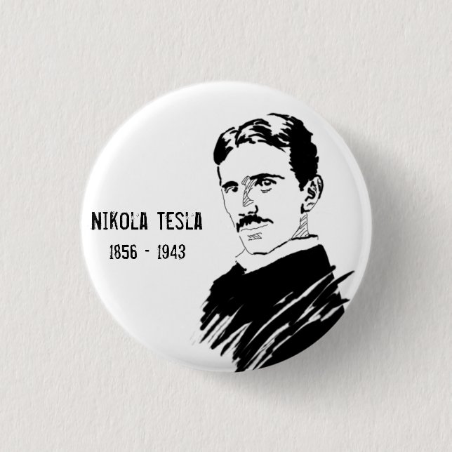 Nikola Tesla Genius Inventor Badge (Front)
