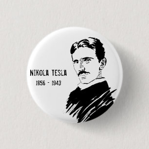 Nikola Tesla Genius Inventor Badge