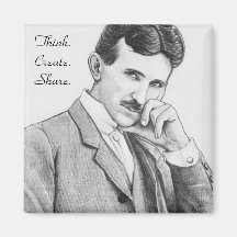 Nikola Tesla Humanitarian Magnet