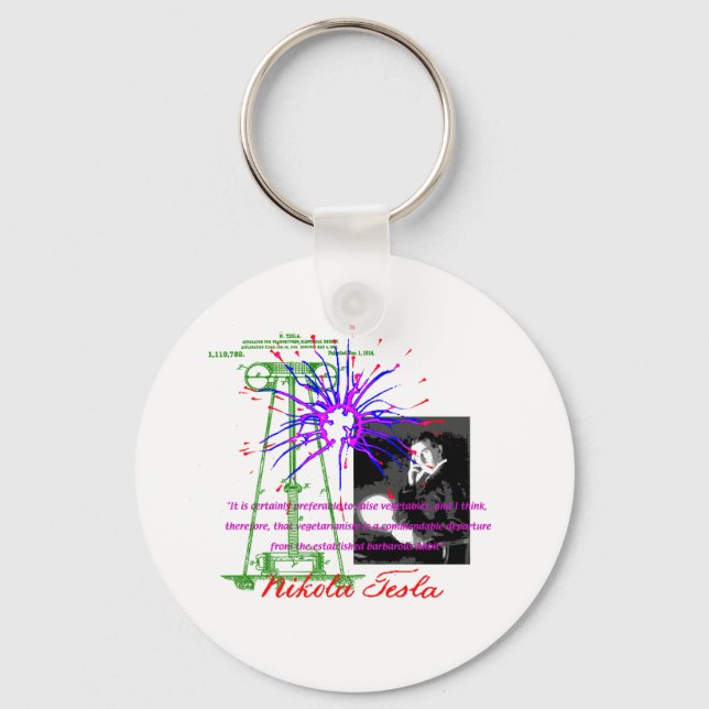 Nikola Tesla Key Ring (Front)