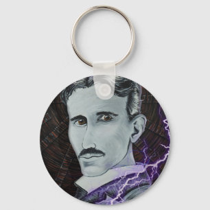 Nikola Tesla Key Ring