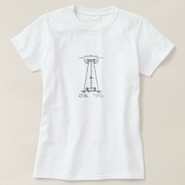 Nikola Tesla Patent Top (Design Front)