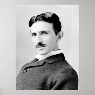 Nikola Tesla Portrait Poster
