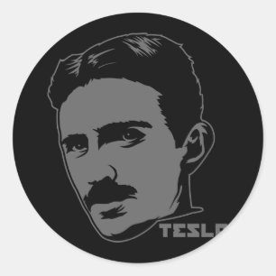 Nikola Tesla Portrait Sticker