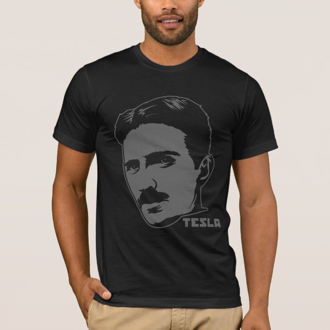 Nikola Tesla Portrait T-Shirt (Front)