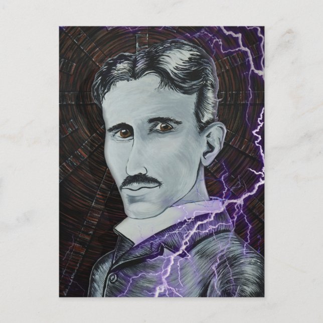 Nikola Tesla Postcard (Front)