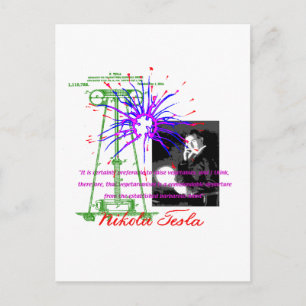 Nikola Tesla Postcard