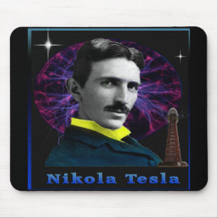 Nikola Tesla poster Mouse Pad