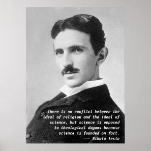 Nikola Tesla Quote Poster