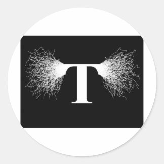 Nikola Tesla - Tesla Coil - Lightning Classic Round Sticker