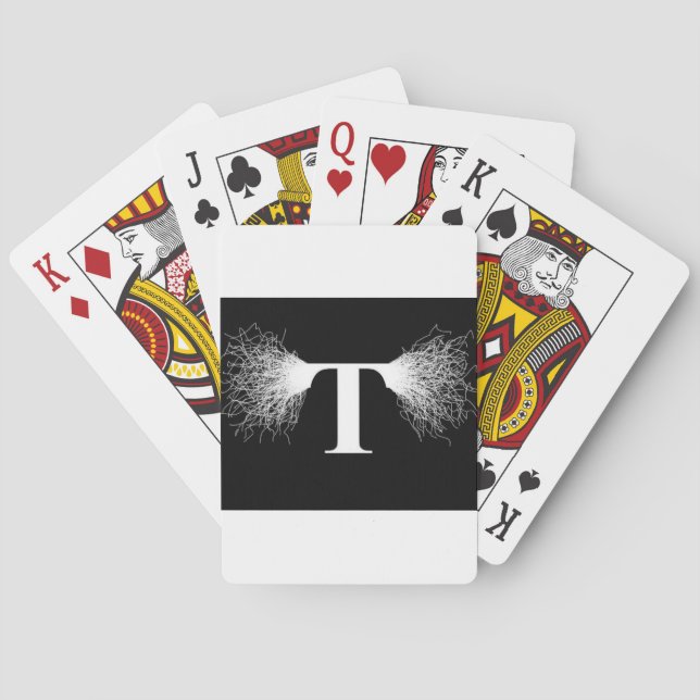 Nikola Tesla - Tesla Coil - Lightning Playing Cards (Back)