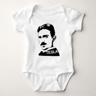 Nikola Tesla Vintage T-Shirt Baby Bodysuit