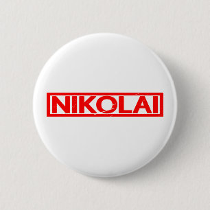 Nikolai Stamp 6 Cm Round Badge