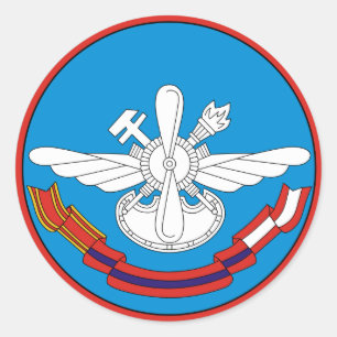 Nikolai Zhukovsky Air Force Engineer Militar Classic Round Sticker
