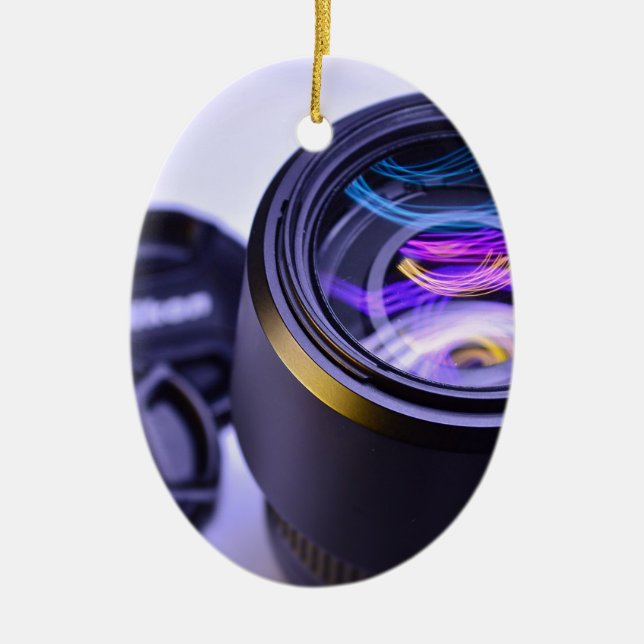 Nikon Photography Camera Ceramic Ornament (Front)