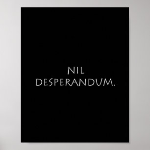 Nil Desperandum Poster