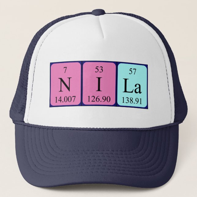 Nila periodic table name hat (Front)