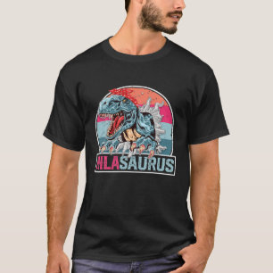 Nila Saurus Funny Personalised Dinosaur T Rex Name T-Shirt