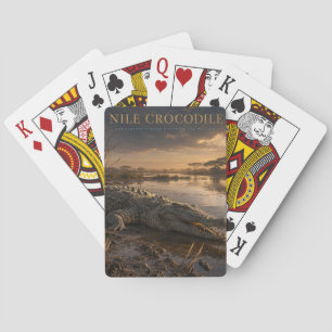 Nile Crocodile African River ANIMALS Playing Cards